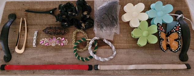 Free hair clips, scrunchies, etc.