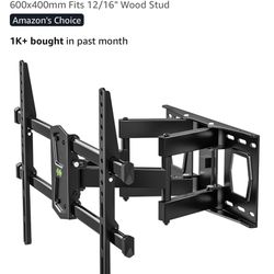USX MOUNT Full Motion TV Wall Mount for 42-80 Inch TVs up to 120lbs, Wall Mount TV Bracket with Articulating Swivel Tilt Extension Leveling, Max VESA 