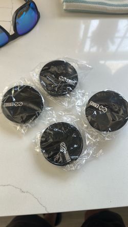 Enkei wheel center caps