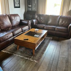 Leather sofas $60