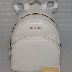 MICHAEL KORS designer backpack. White. Brand new with tags Women's Book bag purse