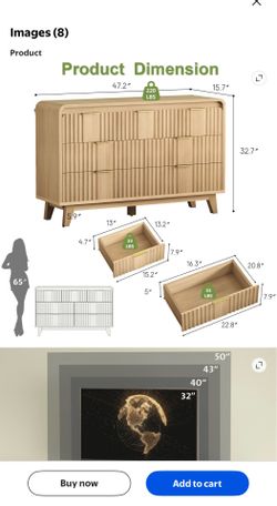 7 drawer dresser new in box FIRM PRICE