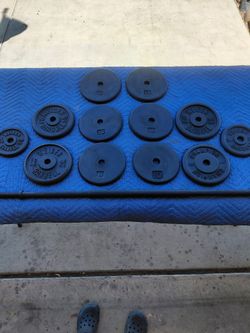 110  lbs Standard Plates FREE BAR