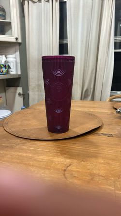 Purple Pattern Starbucks Cup