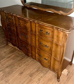 Dresser and mirror