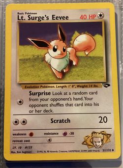 Lt. Surge's Eevee Pokémon Gym Challenge NM