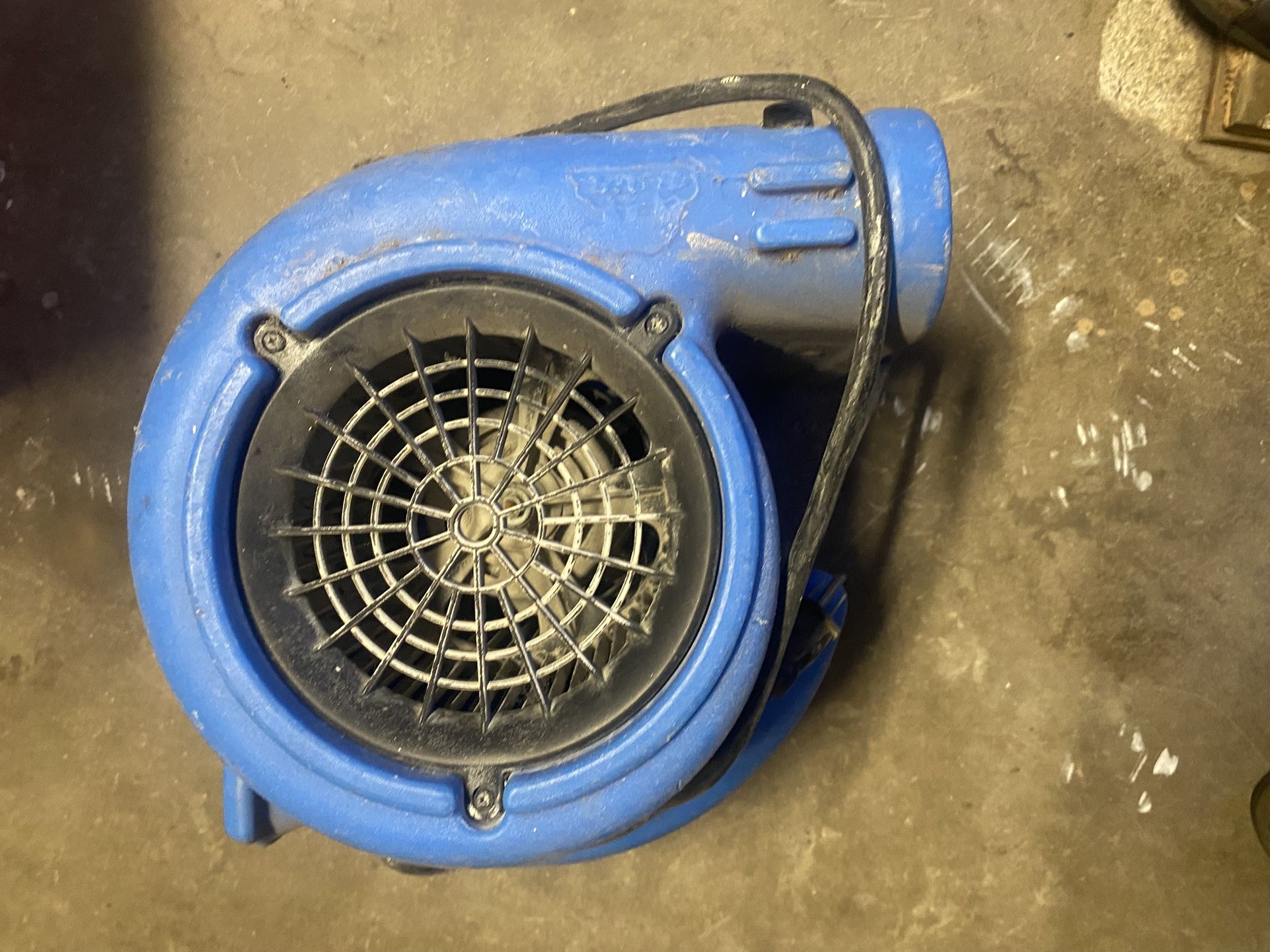 B-Air VP-25 1/4 HP Air Mover / Carpet Dryer – Blue, 900 CFM