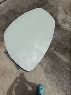 White glass coffee table