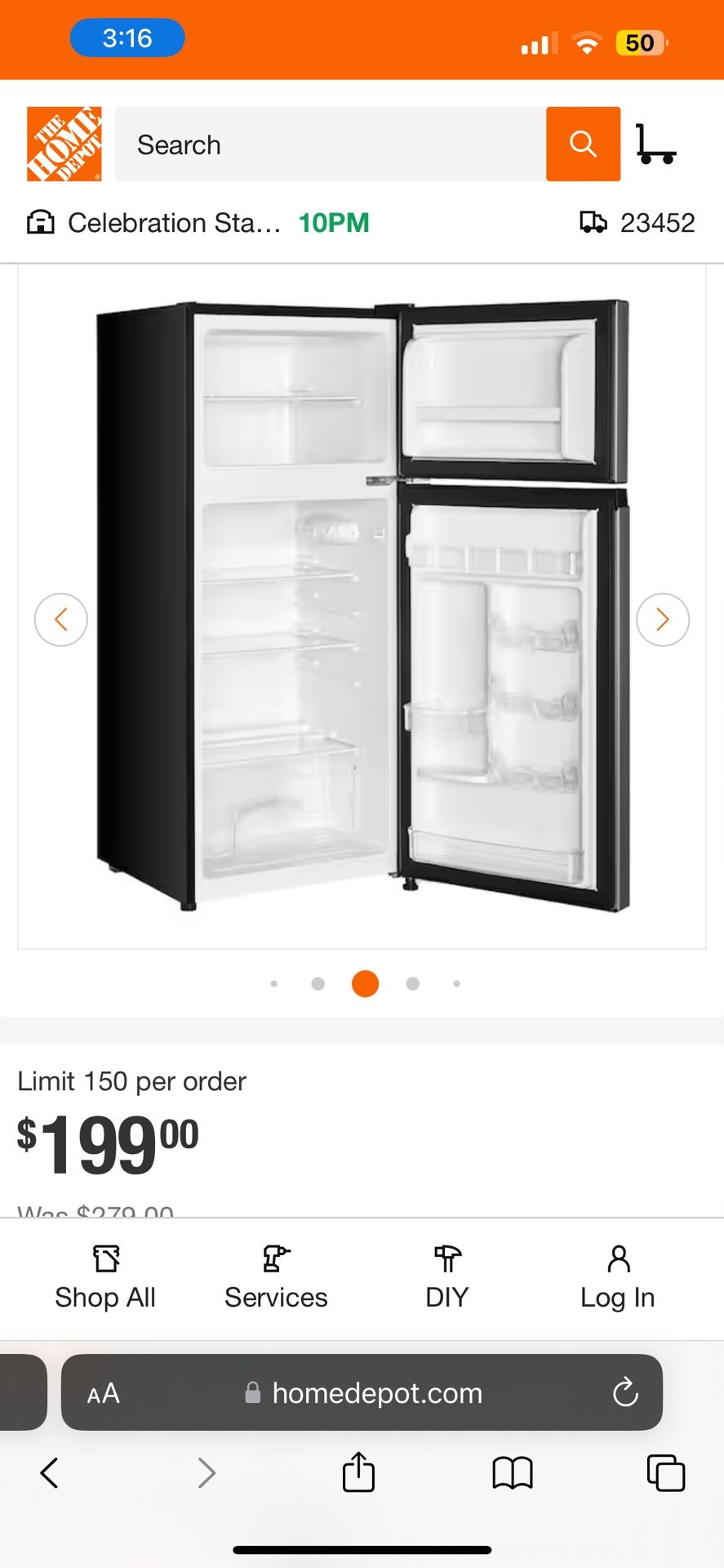 Chef Magic 3.5 cu. ft Small Fridge