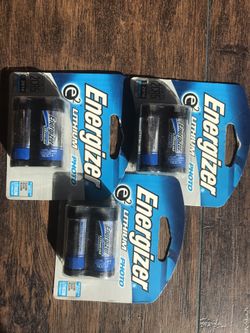 Energizer 2CR5 6-Volt Lithium Photo Battery Replace EL2CR5, DL245 and KL2CR5. Lot of 4. Brand New! Sealed! Never used!
