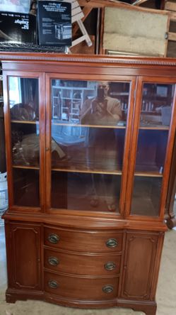 Hardwood Vintage Hutch
