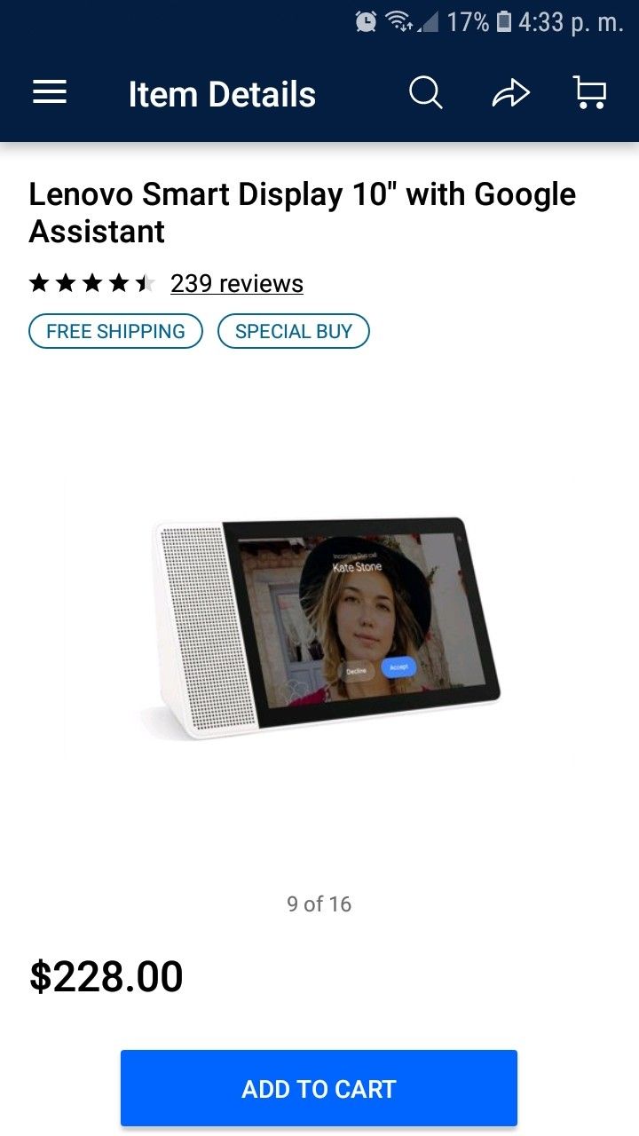 Lenovo smart display