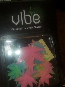Glow In The Dark Weed Shapes