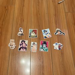 Hentai Anime Stickers Lot Of 9