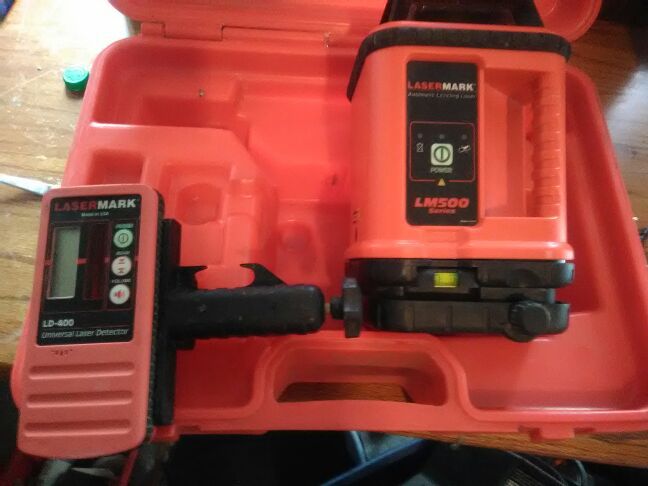 Lasermark LM 500 series rotary laser level check