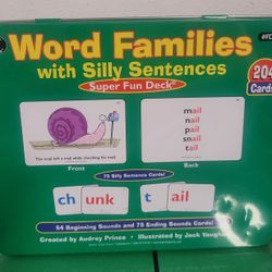 Word Families with Silly Sentences Super Fun Deck : Fd78 Audrey Prince Tin Box
