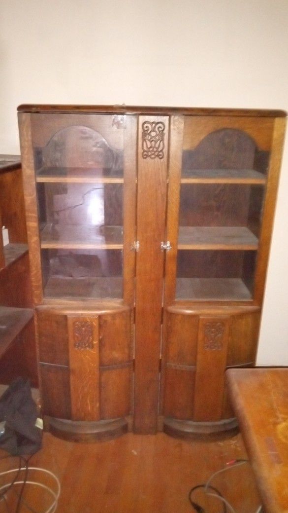Enclosed Bookcase With Glass Doors