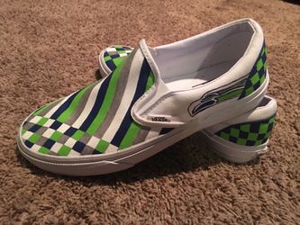 Awesome Seattle Seahawks 12th Man Vans