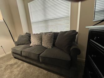 2 grey couches