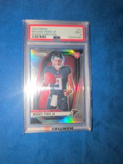 2024 Panini Prizm Michael Penix Jr. Rookie Variation Holo RC #31 Falcons PSA 9