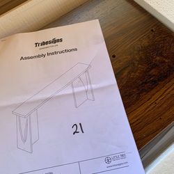 Tribesigns 70.9” Farm style Console Entry Table