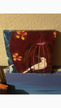 Bird in Cage $10.00 cash only (serious buyers)