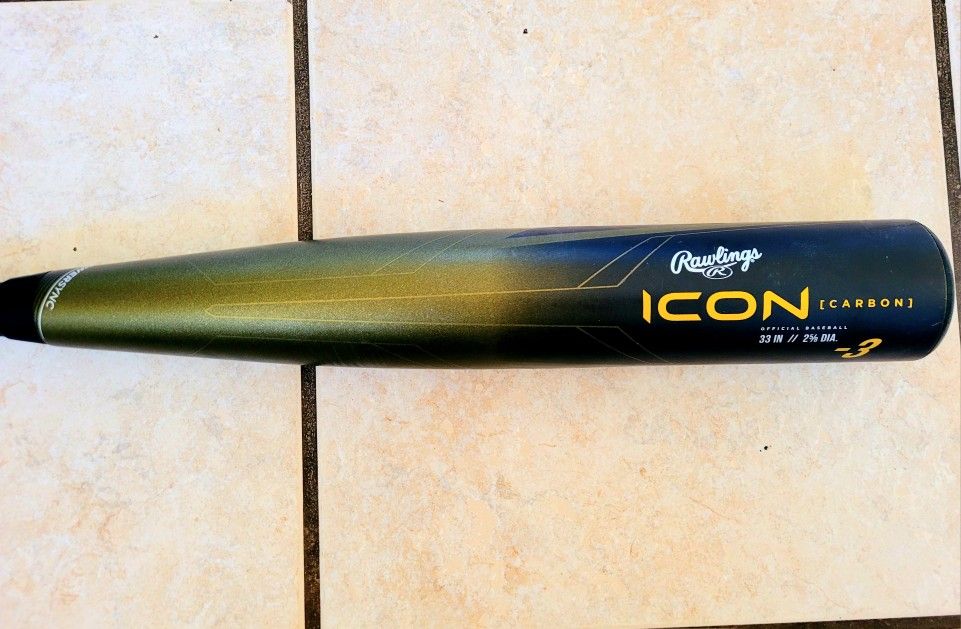 Rawlings ICON 33/30 BBCOR,  33" 30 Oz Baseball Bat