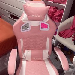 Pink gaming Chair For Sale-$100