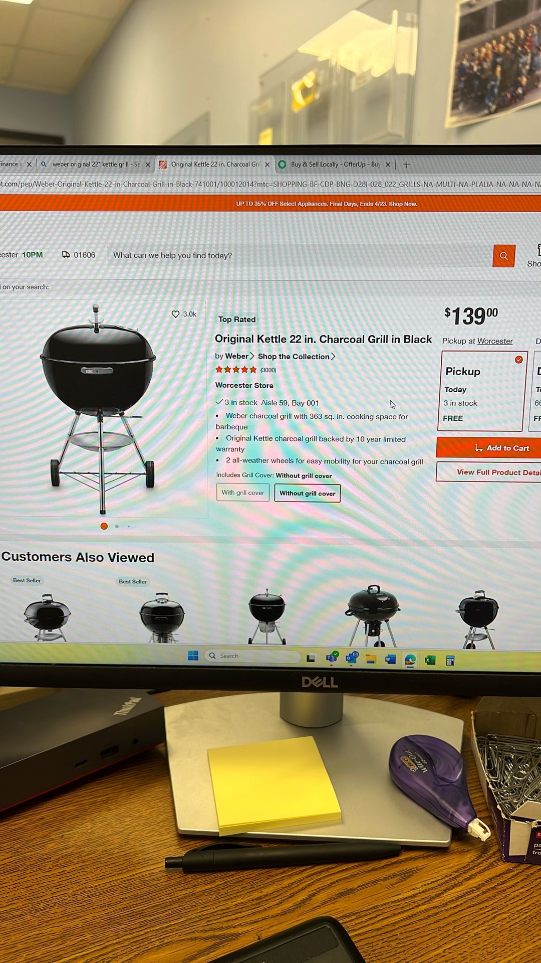 Weber Original 22” Kettle Grill