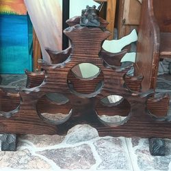Wooden Wine Holder 