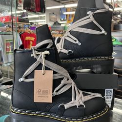 Dr. Martens 1460 DRKSHDW Quad Sole Mega Lace Boot Rick Owens Black