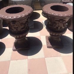 New Flower Pots Made Out Of Cement Perfect Gift 