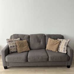 Gray 3 Seat Couch 
