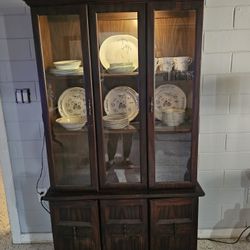 Chinese Cabinet With Dishes