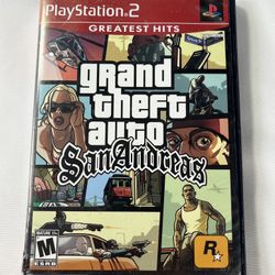 Grand Theft Auto San Andreas GTA PlayStation 2 Greatest Hits with Manual Tested