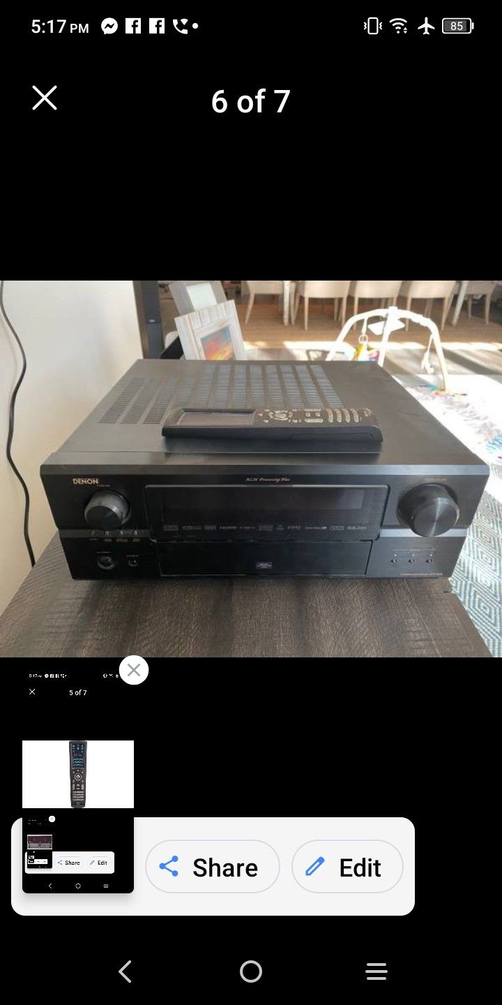 Denon AVR-3806 RECEIVER 120 watts x 7 into 8 ohms (20-20,000 Hz) at 0.05% THD $400 FINAL PRICE