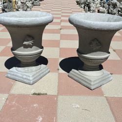New Flower Pots Made Out Of Cement Perfect Gift 🎁 