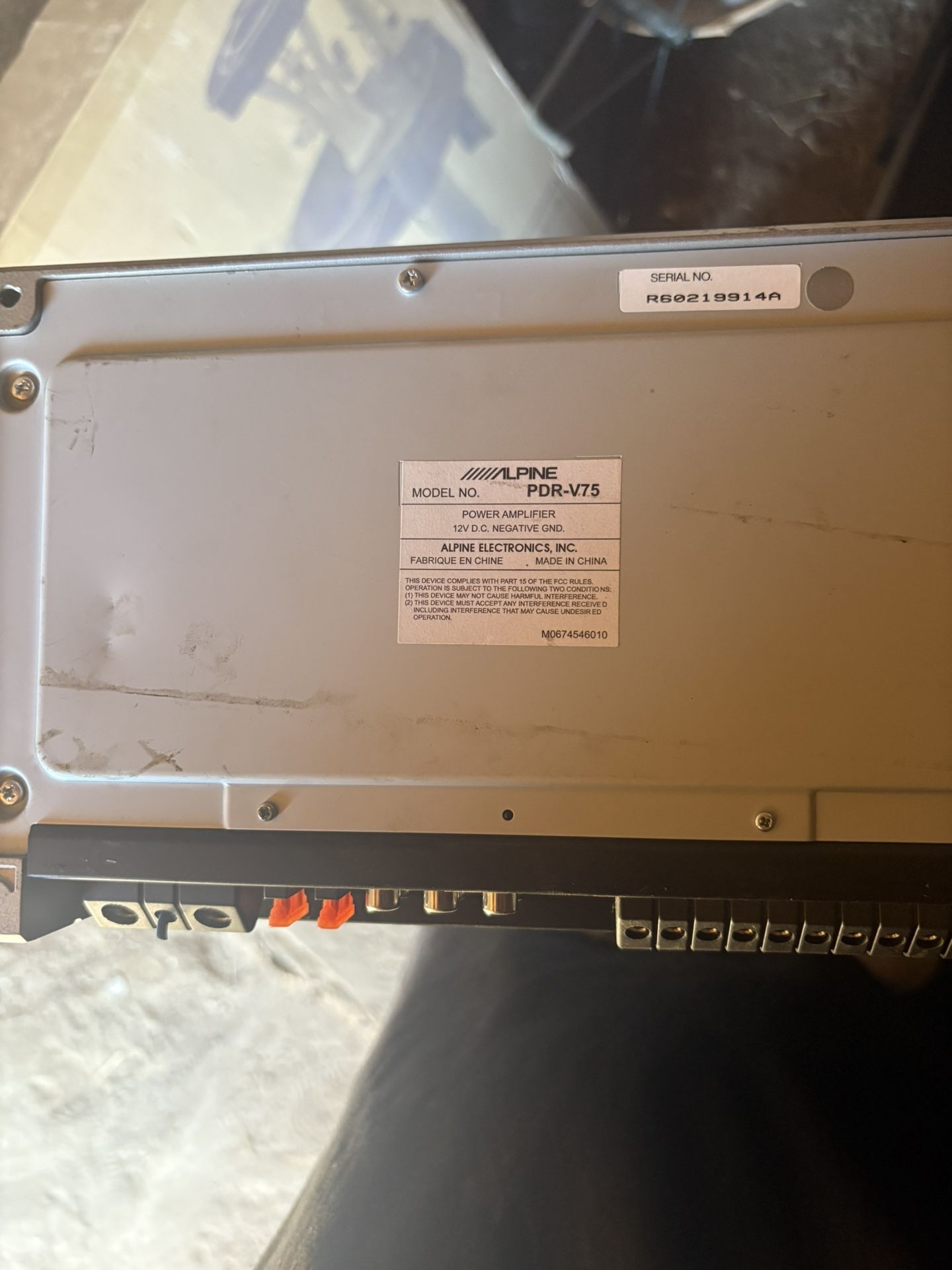 Alpine 5channel Amp