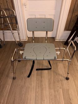 DMI Heavy-Duty Sliding Transfer Bench with Cut-Out Seat