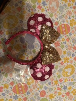 Pink And Gold Disney Ears