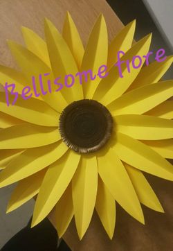 Hand made paper sunflowers