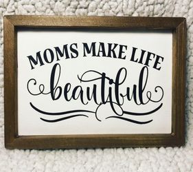 Mothers day gift wall sign decor