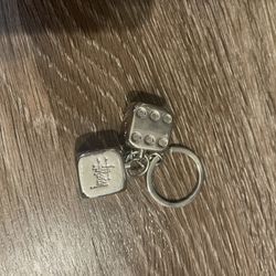 stussy dices keychain