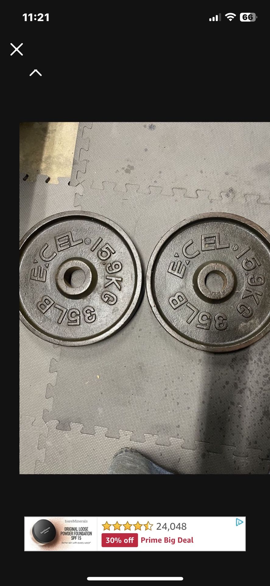 Olympic Weight Plates. 60 Dollars