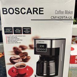 Coffee Maker, Programmable Drip Coffee Machine 10-Cup With Touch-Screen, Pause & Serve, Stainless Steel,Black.