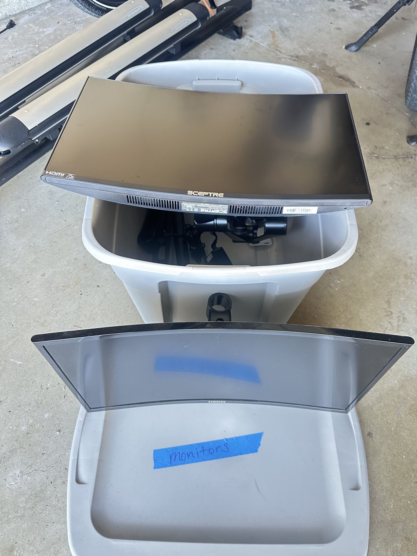 Computer Monitors W/twin Desk Mount 