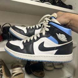 Women’s Blue 8.5 Air Jordan Mids For $40