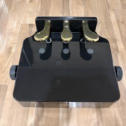 Adjustable Piano Pedal Extender Bench for Kids, Design with 3 Pedal (Black) adjustable 14-21CM 