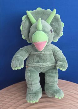Build-A-Bear Green Triceratops 17" Plush Dinosaur