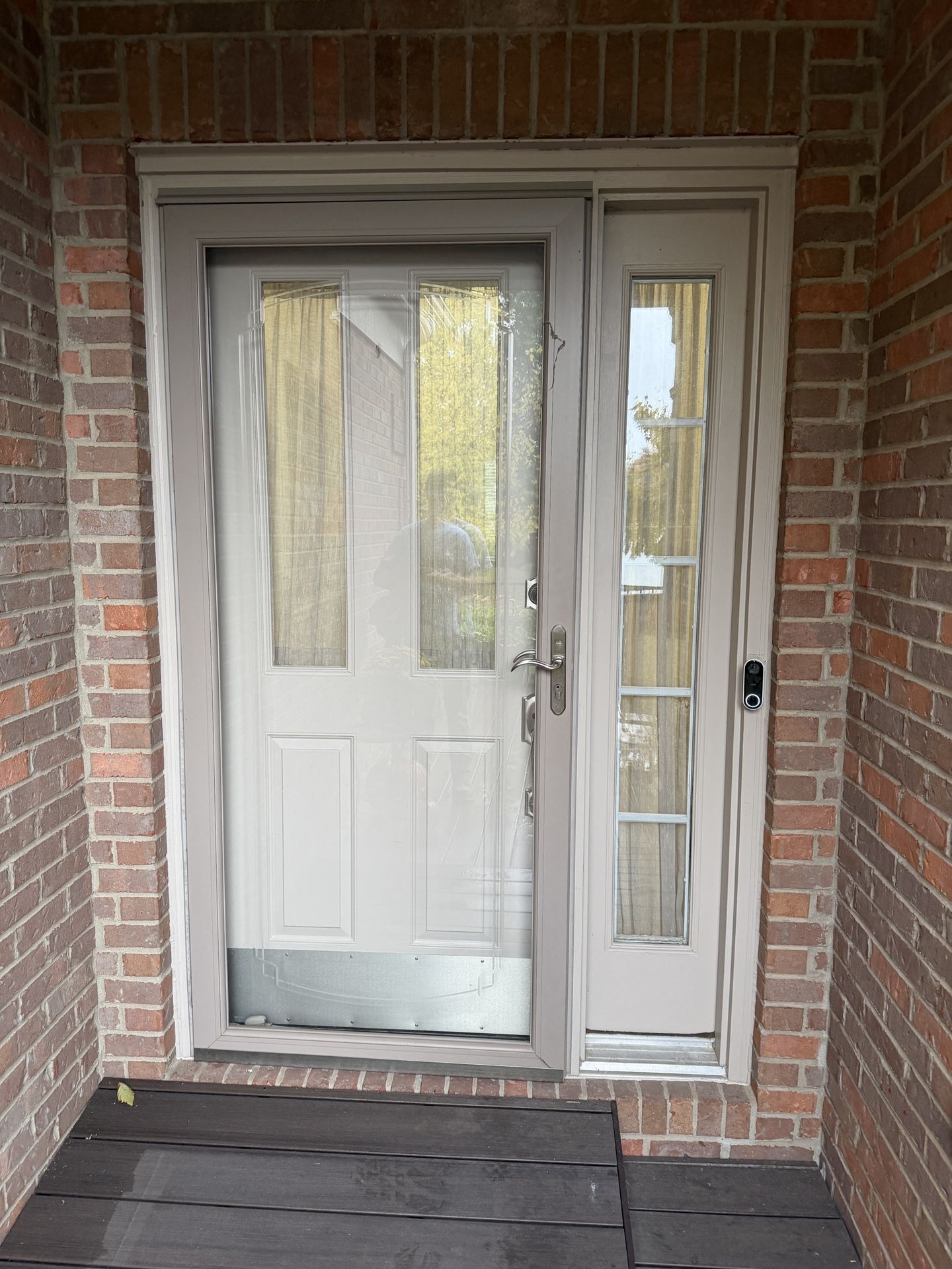 81x53” Front Door and Window, with Frame!